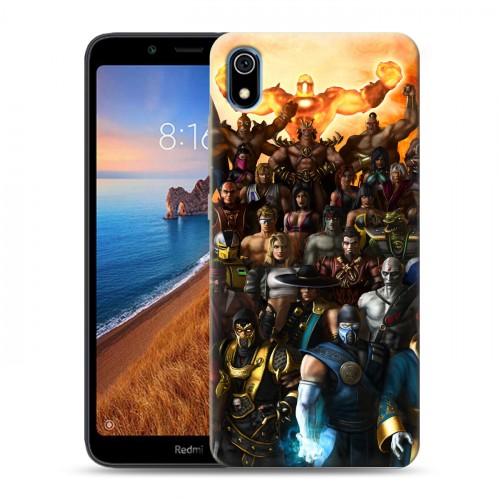 Дизайнерский силиконовый чехол для Xiaomi RedMi 7A Mortal Combat