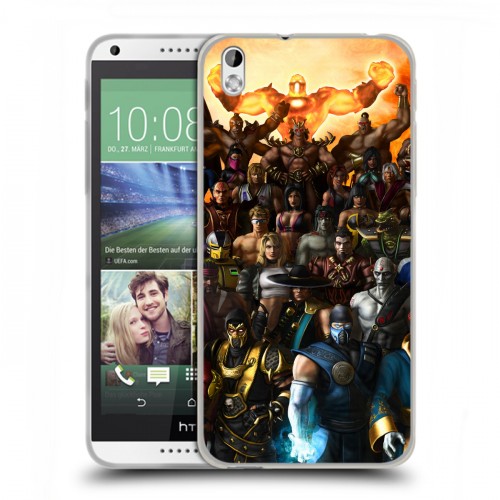 Дизайнерский пластиковый чехол для HTC Desire 816 Mortal Combat