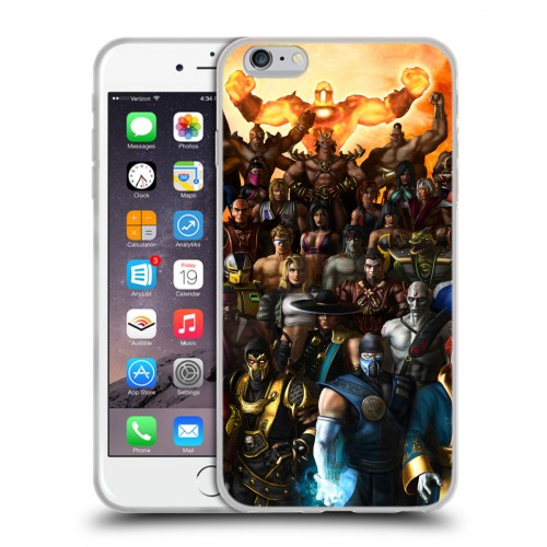 Дизайнерский силиконовый чехол для Iphone 6 Plus/6s Plus Mortal Combat