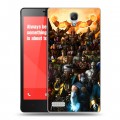 Дизайнерский пластиковый чехол для Xiaomi RedMi Note Mortal Combat