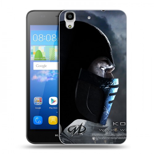 Дизайнерский пластиковый чехол для Huawei Y6 Mortal Combat