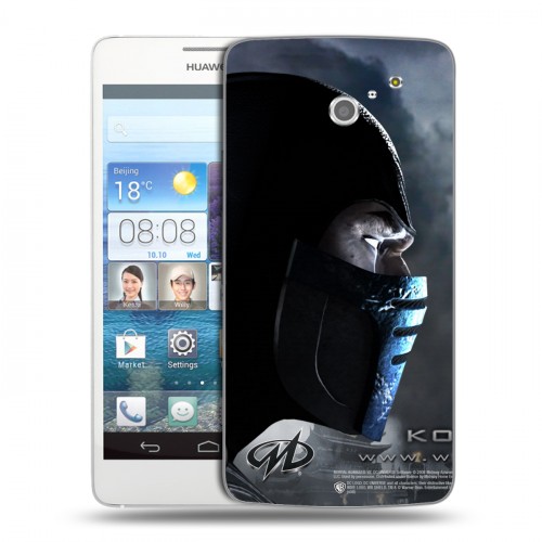 Дизайнерский пластиковый чехол для Huawei Ascend D2 Mortal Combat