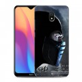 Дизайнерский силиконовый с усиленными углами чехол для Xiaomi RedMi 8A Mortal Combat