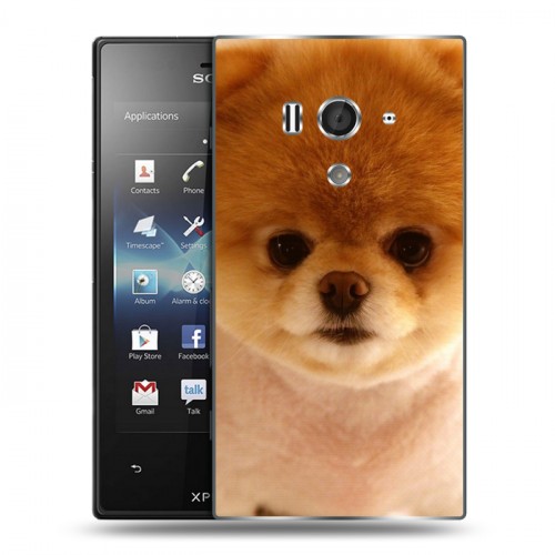 Дизайнерский пластиковый чехол для Sony Xperia acro S Щенки