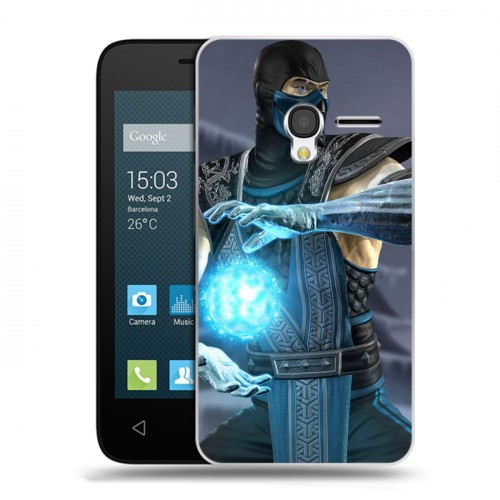 Дизайнерский пластиковый чехол для Alcatel One Touch Pixi 3 (4.5) Mortal Combat