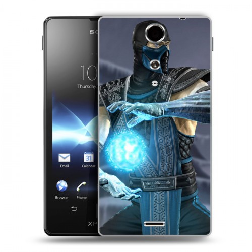 Дизайнерский пластиковый чехол для Sony Xperia TX Mortal Combat