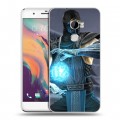 Дизайнерский пластиковый чехол для HTC One X10 Mortal Combat