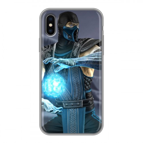 Дизайнерский силиконовый чехол для Iphone x10 Mortal Combat