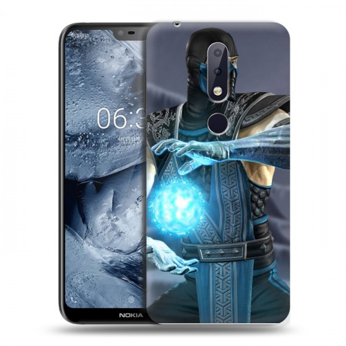 Дизайнерский пластиковый чехол для Nokia 6.1 Plus Mortal Combat