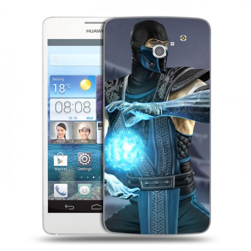 Дизайнерский пластиковый чехол для Huawei Ascend D2 Mortal Combat