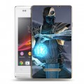 Дизайнерский пластиковый чехол для Sony Xperia E Mortal Combat