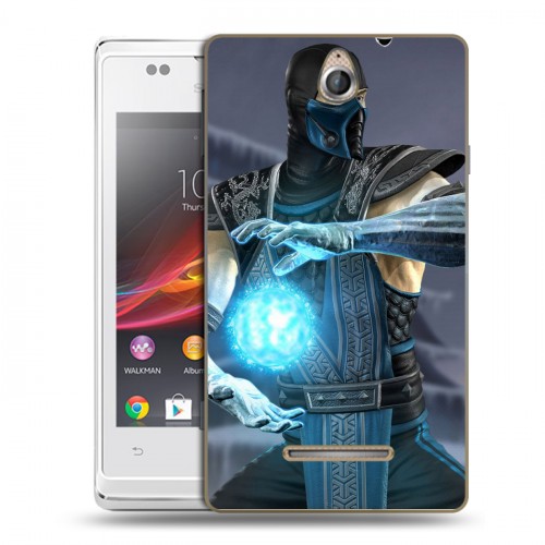 Дизайнерский пластиковый чехол для Sony Xperia E Mortal Combat