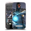 Дизайнерский пластиковый чехол для HTC Desire 500 Mortal Combat