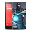 Дизайнерский силиконовый чехол для Xiaomi RedMi Note Mortal Combat