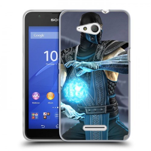 Дизайнерский пластиковый чехол для Sony Xperia E4g Mortal Combat