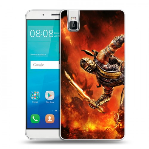 Дизайнерский пластиковый чехол для Huawei ShotX Mortal Combat