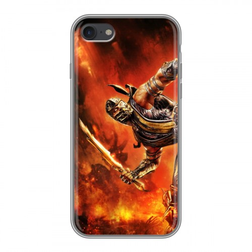 Дизайнерский силиконовый чехол для Iphone 7 Mortal Combat