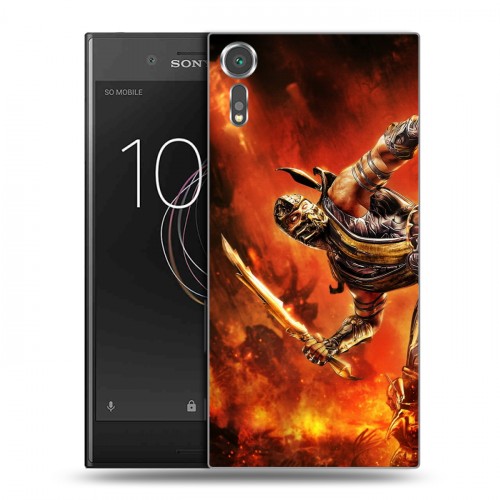 Дизайнерский пластиковый чехол для Sony Xperia XZs Mortal Combat