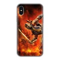 Дизайнерский силиконовый чехол для Iphone x10 Mortal Combat