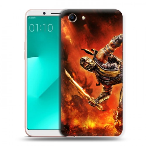 Дизайнерский пластиковый чехол для OPPO A83 Mortal Combat