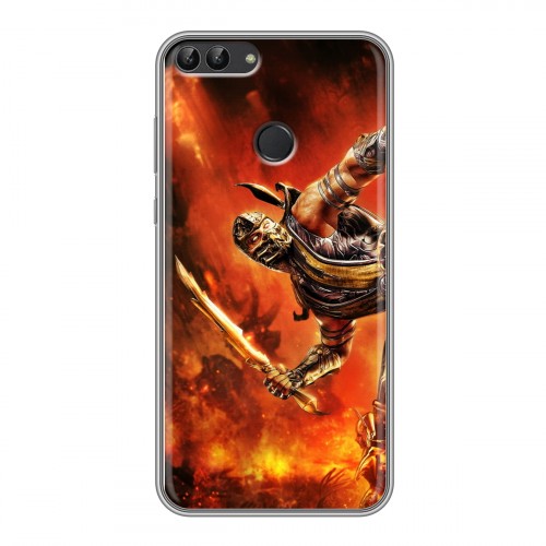 Дизайнерский силиконовый чехол для Huawei P Smart Mortal Combat