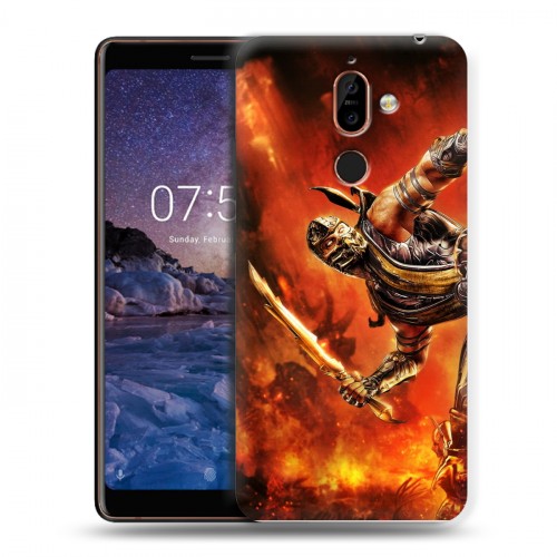 Дизайнерский пластиковый чехол для Nokia 7 Plus Mortal Combat