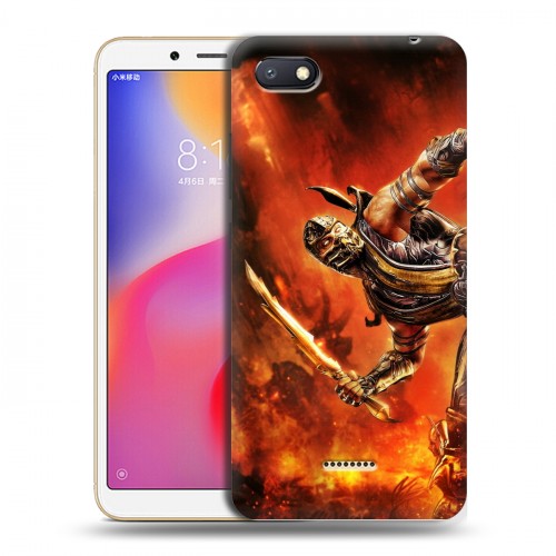 Дизайнерский пластиковый чехол для Xiaomi RedMi 6A Mortal Combat