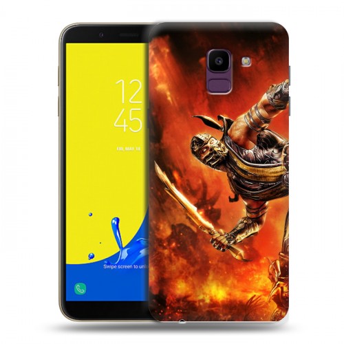 Дизайнерский пластиковый чехол для Samsung Galaxy J6 Mortal Combat