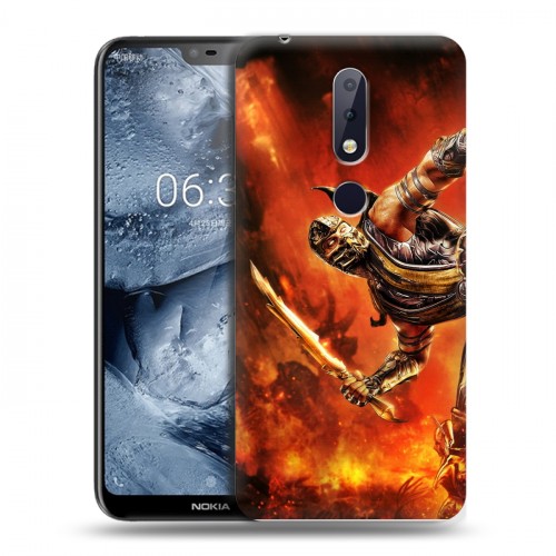 Дизайнерский пластиковый чехол для Nokia 6.1 Plus Mortal Combat