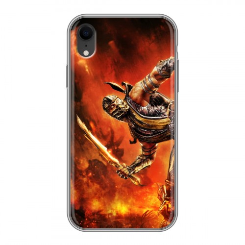 Дизайнерский пластиковый чехол для Iphone Xr Mortal Combat