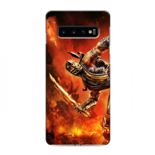 Дизайнерский силиконовый чехол для Samsung Galaxy S10 Mortal Combat