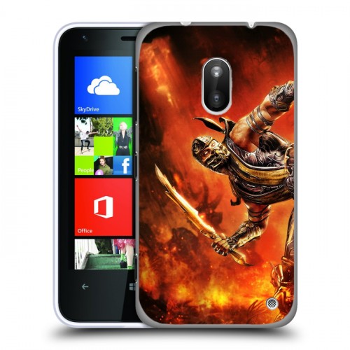 Дизайнерский пластиковый чехол для Nokia Lumia 620 Mortal Combat