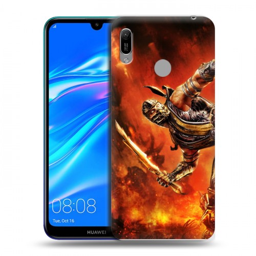 Дизайнерский пластиковый чехол для Huawei Y6 (2019) Mortal Combat