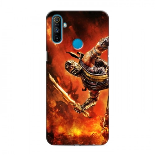 Дизайнерский силиконовый чехол для Realme C3 Mortal Combat