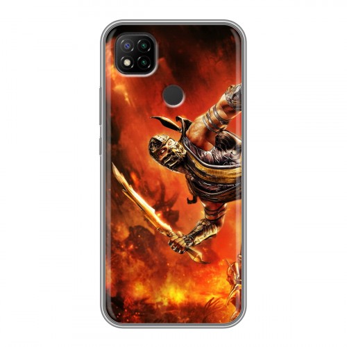 Дизайнерский силиконовый чехол для Xiaomi RedMi 9C Mortal Combat