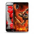 Дизайнерский пластиковый чехол для LG Optimus G Mortal Combat