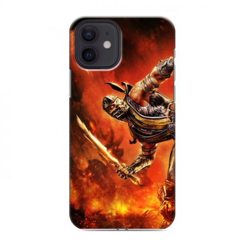 Дизайнерский силиконовый чехол для Iphone 12 Mortal Combat