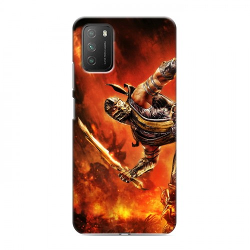 Дизайнерский пластиковый чехол для Xiaomi Poco M3 Mortal Combat