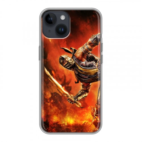 Дизайнерский пластиковый чехол для Iphone 14 Mortal Combat