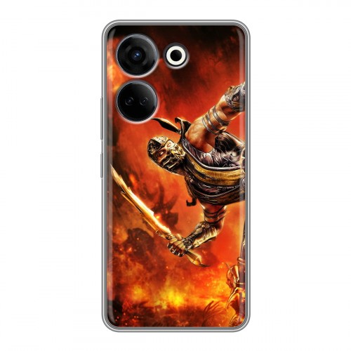 Дизайнерский силиконовый чехол для Tecno Camon 20 Mortal Combat