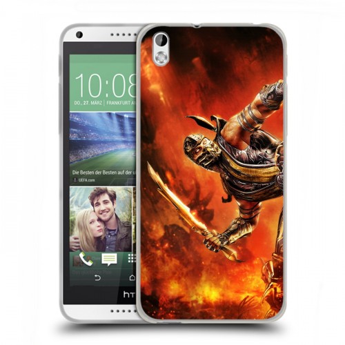 Дизайнерский пластиковый чехол для HTC Desire 816 Mortal Combat