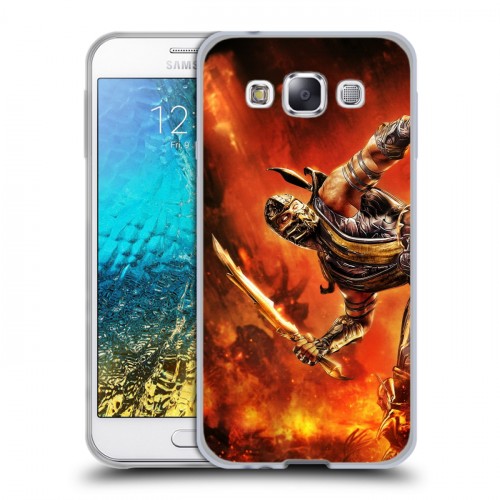 Дизайнерский пластиковый чехол для Samsung Galaxy E5 Mortal Combat