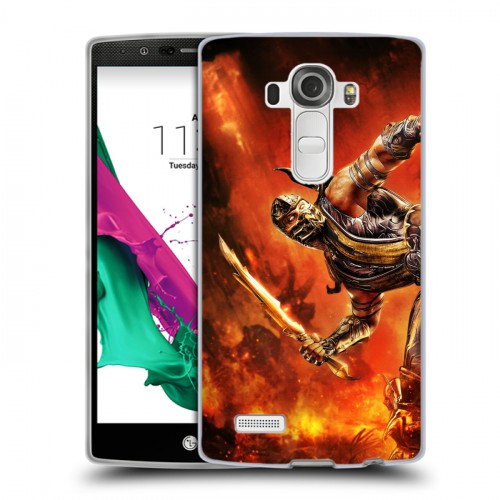 Дизайнерский пластиковый чехол для LG G4 Mortal Combat