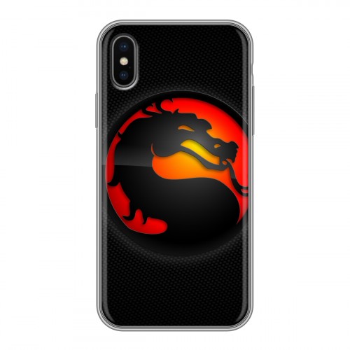 Дизайнерский силиконовый чехол для Iphone x10 Mortal Combat