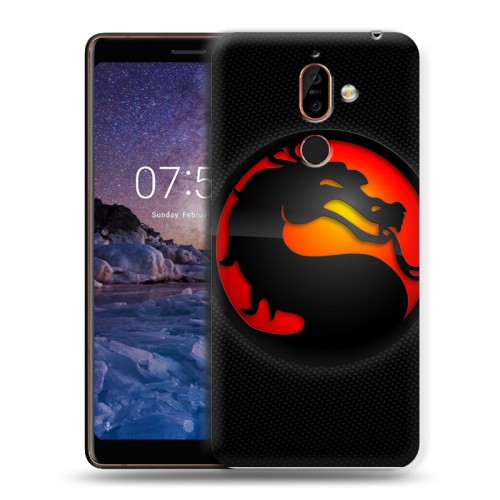 Дизайнерский пластиковый чехол для Nokia 7 Plus Mortal Combat