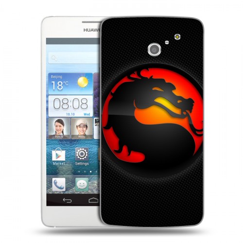 Дизайнерский пластиковый чехол для Huawei Ascend D2 Mortal Combat