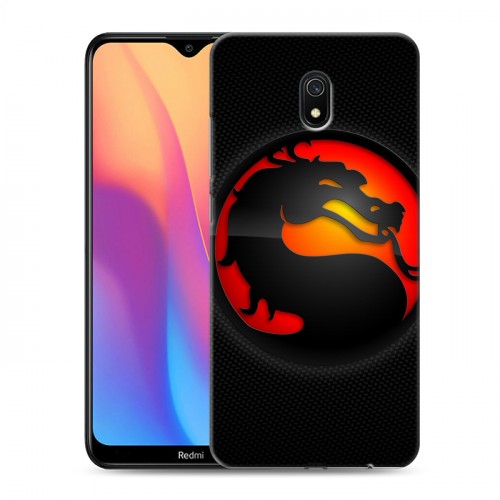 Дизайнерский силиконовый с усиленными углами чехол для Xiaomi RedMi 8A Mortal Combat