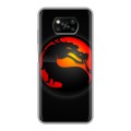 Дизайнерский силиконовый с усиленными углами чехол для Xiaomi Poco X3 Mortal Combat