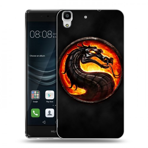 Дизайнерский пластиковый чехол для Huawei Y6II Mortal Combat