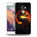 Дизайнерский пластиковый чехол для HTC One X10 Mortal Combat